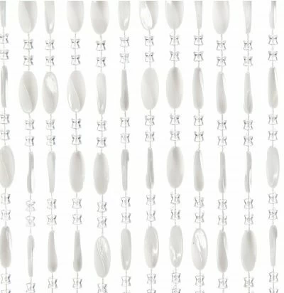 Kralengordijn Charlotte 90x220cm Wit (79 Strengen) 3 Kralengordijn Charlotte 90x220cm Wit (79 Strengen)