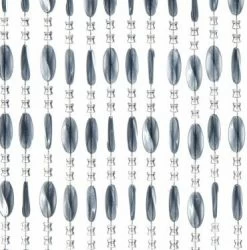 Kralengordijn Charlotte 90x220cm Grijs (79 Strengen)