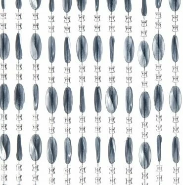 Kralengordijn Charlotte 90x220cm Grijs (79 Strengen) 3 Kralengordijn Charlotte 90x220cm Grijs (79 Strengen)