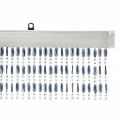Kralengordijn Charlotte 90x220cm Grijs (79 Strengen) -Gordijn Promotie Winkel 1946728248
