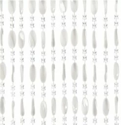 Kralengordijn Charlotte 100x240cm Wit (88 Strengen)