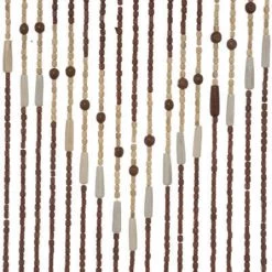 Kralengordijn Hout 90x200cm (52 Strengen: )