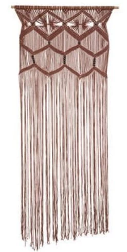 Deurgordijn Macrame Bruin 90x200cm