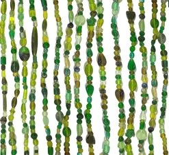 Glaskralengordijn Oosters (groene Glaskralen)
