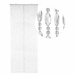 Kralengordijn Parels Transparant 90x200cm (48 Strengen) -Gordijn Promotie Winkel 1971386238 2