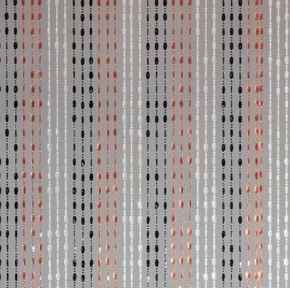 Kralengordijn Zwart/wit/oranje 90x200cm 3 Kralengordijn Zwart/wit/oranje 90x200cm