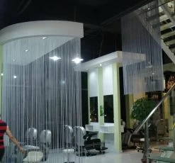 Brandvertragende Draadjesgordijnen Wit 300x500cm