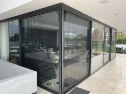 Plisséhordeur DUO Voor Schuifpui Of Openslaande Tuindeuren (Op Maat) -Gordijn Promotie Winkel 1972827711