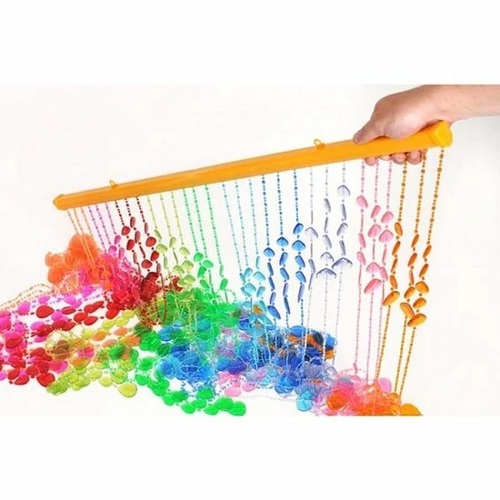 Kralengordijn Druppel Regenboog 90x200cm 5 Kralengordijn Druppel Regenboog 90x200cm - Afbeelding 3