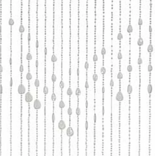 Kralengordijn Druppel Transparant 90x200cm 3 Kralengordijn Druppel Transparant 90x200cm