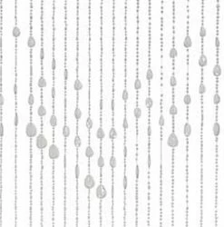 Kralengordijn Druppel Transparant 90x200cm