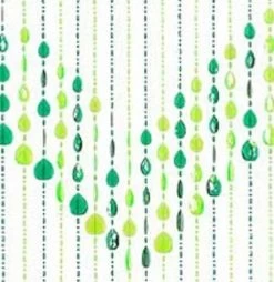 Bestsellers 19 Kralengordijn Druppel Groen 90x200cm