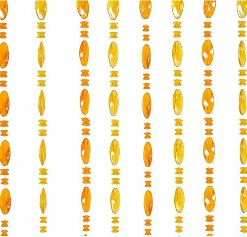 Kralengordijn Parels Honing 90x200cm (30 Strengen) 3 Kralengordijn Parels Honing 90x200cm (30 Strengen)