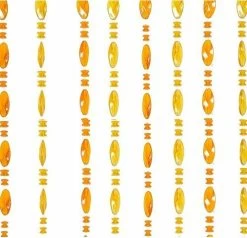 Kralengordijn Parels Honing 90x200cm (30 Strengen)