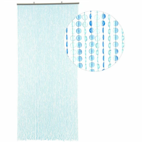 Kralengordijn Diamonds Blauw 90x200cm (136 Strengen) 4 Kralengordijn Diamonds Blauw 90x200cm (136 Strengen) - Afbeelding 2