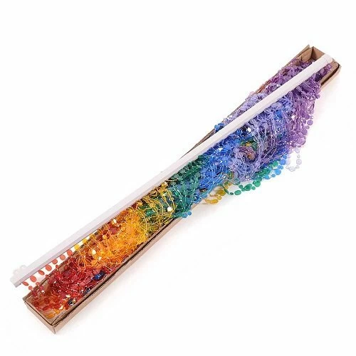 Kralengordijn Pailletten Gekleurd 90x200cm (49 Strengen) 6 Kralengordijn Pailletten Gekleurd 90x200cm (49 Strengen) - Afbeelding 4