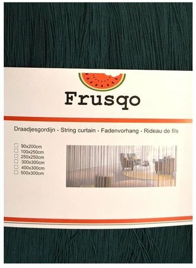 Draadjesgordijn Pauw Groen 90x200cm 4 Draadjesgordijn Pauw Groen 90x200cm - Afbeelding 2