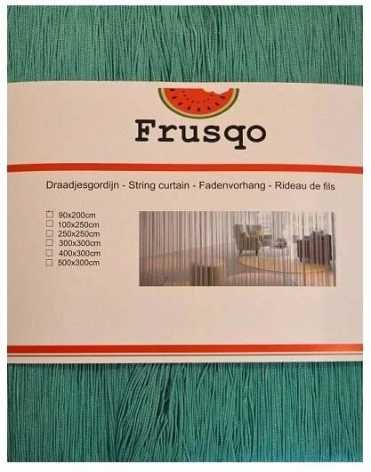 Draadjesgordijn Zeegroen 90x200cm 4 Draadjesgordijn Zeegroen 90x200cm - Afbeelding 2