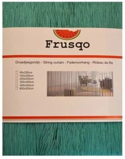 Draadjesgordijn Zeegroen 90x200cm -Gordijn Promotie Winkel 1975575447