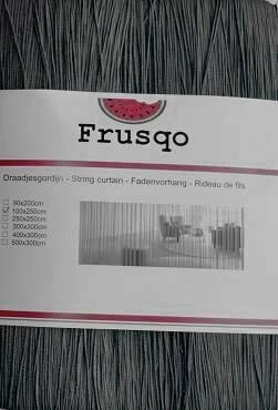 Draadjesgordijn Donkergrijs 90x200cm 4 Draadjesgordijn Donkergrijs 90x200cm - Afbeelding 2