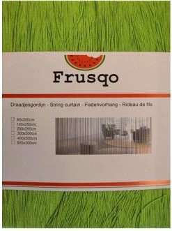 Draadjesgordijn Lime Groen 100x250cm -Gordijn Promotie Winkel 1976711394 2