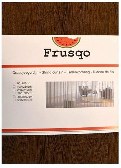 Draadjesgordijn Bruin 100x250cm 4 Draadjesgordijn Bruin 100x250cm - Afbeelding 2