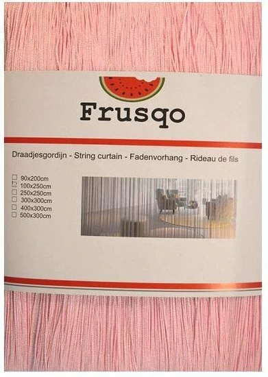 Draadjesgordijn Lichtroze 100x250cm 4 Draadjesgordijn Lichtroze 100x250cm - Afbeelding 2
