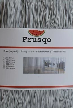 Draadjesgordijn Lichtgrijs 300x300cm 4 Draadjesgordijn Lichtgrijs 300x300cm - Afbeelding 2