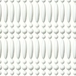 Vliegengordijn Kralen Op Maat: Recht Wit