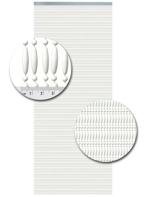 Vliegengordijn Kralen Op Maat: Recht Wit 4 Vliegengordijn Kralen Op Maat: Recht Wit - Afbeelding 2