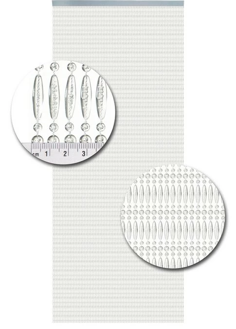 Vliegengordijn Kralen Op Maat: Recht Transparant 4 Vliegengordijn Kralen Op Maat: Recht Transparant - Afbeelding 2