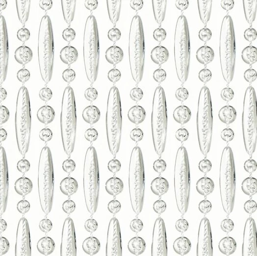 Vliegengordijn Kralen Op Maat: Verspringen Transparant 3 Vliegengordijn Kralen Op Maat: Verspringen Transparant