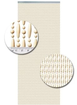 Vliegengordijn Kralen Op Maat: Verspringen Creme -Gordijn Promotie Winkel 1979361720 2