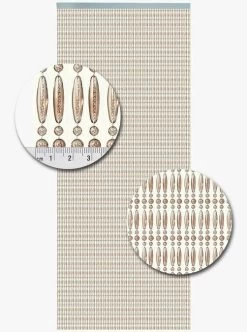 Vliegengordijn Kralen Op Maat: Recht Champagne -Gordijn Promotie Winkel 1979361726 2