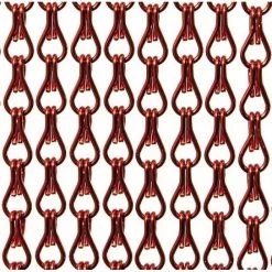 Aluminium Ketting Vliegengordijn Op Maat: Rood Glans
