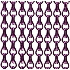 Aluminium Ketting Vliegengordijn Op Maat: Paars Glans