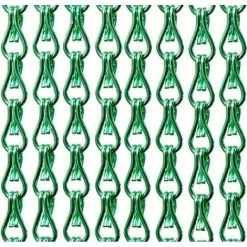 Aluminium Ketting Vliegengordijn Op Maat: Lichtgroen Glans