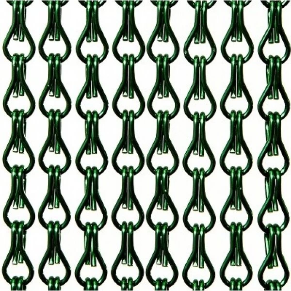 Aluminium Ketting Vliegengordijn Op Maat: Groen Glans 3 Aluminium Ketting Vliegengordijn Op Maat: Groen Glans