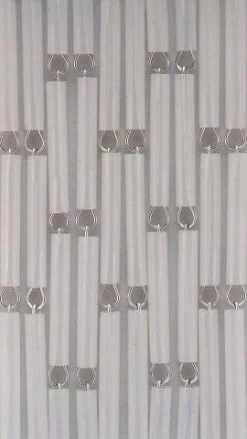 Vliegengordijn Op Maat: Hulzen Verspringen Transparant (bouwpakket) -Gordijn Promotie Winkel 1979361882