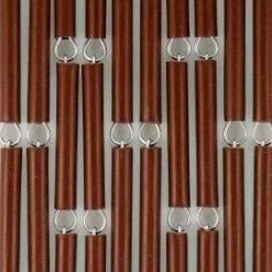 Vliegengordijn Op Maat: Hulzen Verspringen Bruin (bouwpakket)