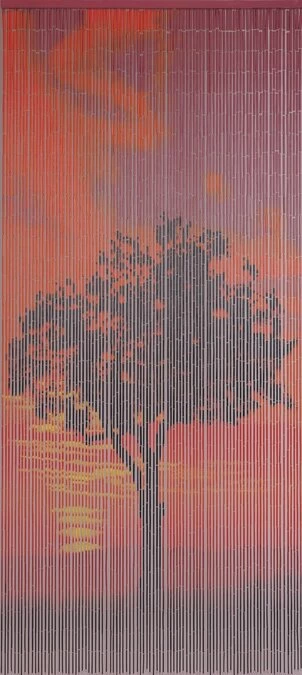 Vliegengordijn Bamboe Zonsopkomst 90x200cm 4 Vliegengordijn Bamboe Zonsopkomst 90x200cm - Afbeelding 2