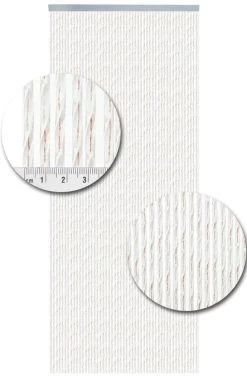 Vliegengordijn Op Maat: Luxe Bali Bruin/transparant -Gordijn Promotie Winkel 1979362098