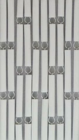 Vliegengordijn Op Maat: Hulzen Verspringen Wit (bouwpakket) 4 Vliegengordijn Op Maat: Hulzen Verspringen Wit (bouwpakket) - Afbeelding 2