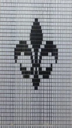 Vliegengordijn Op Maat: Franse Lelie Wit/antraciet (bouwpakket)