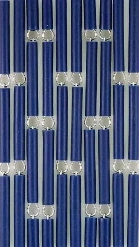 Vliegengordijn Op Maat: Hulzen Verspringen Donkerblauw (bouwpakket) 4 Vliegengordijn Op Maat: Hulzen Verspringen Donkerblauw (bouwpakket) - Afbeelding 2