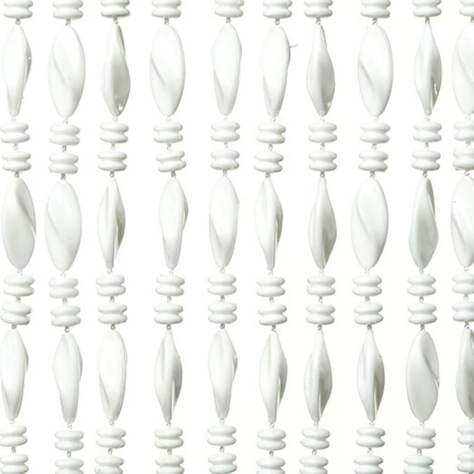 Vliegengordijn Kralen Op Maat: Chios Wit 3 Vliegengordijn Kralen Op Maat: Chios Wit