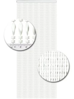 Vliegengordijn Kralen Op Maat: Chios Wit -Gordijn Promotie Winkel 1979362398 1