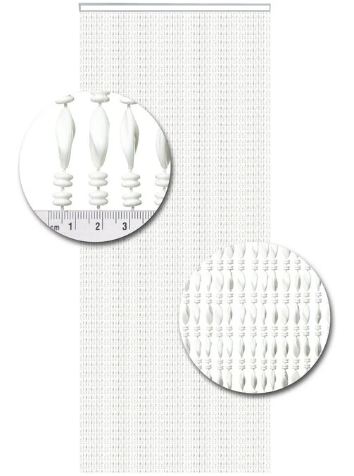 Vliegengordijn Kralen Op Maat: Chios Wit 4 Vliegengordijn Kralen Op Maat: Chios Wit - Afbeelding 2