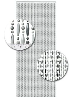 Vliegengordijn Kralen Op Maat: Verspringen Grijs/wit Gevlamd -Gordijn Promotie Winkel 1979362440 2