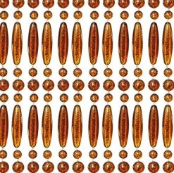 Vliegengordijn Kralen Op Maat: Recht Bruin